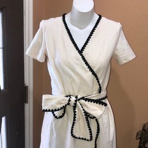 Zara beige midi wrap around dress